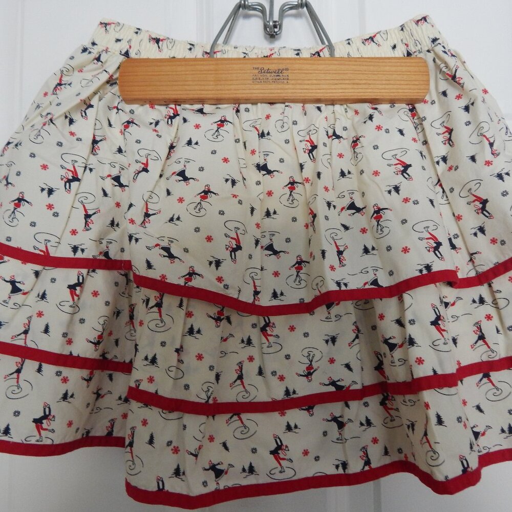Cotton ice skating skirt, Land's End, size 10